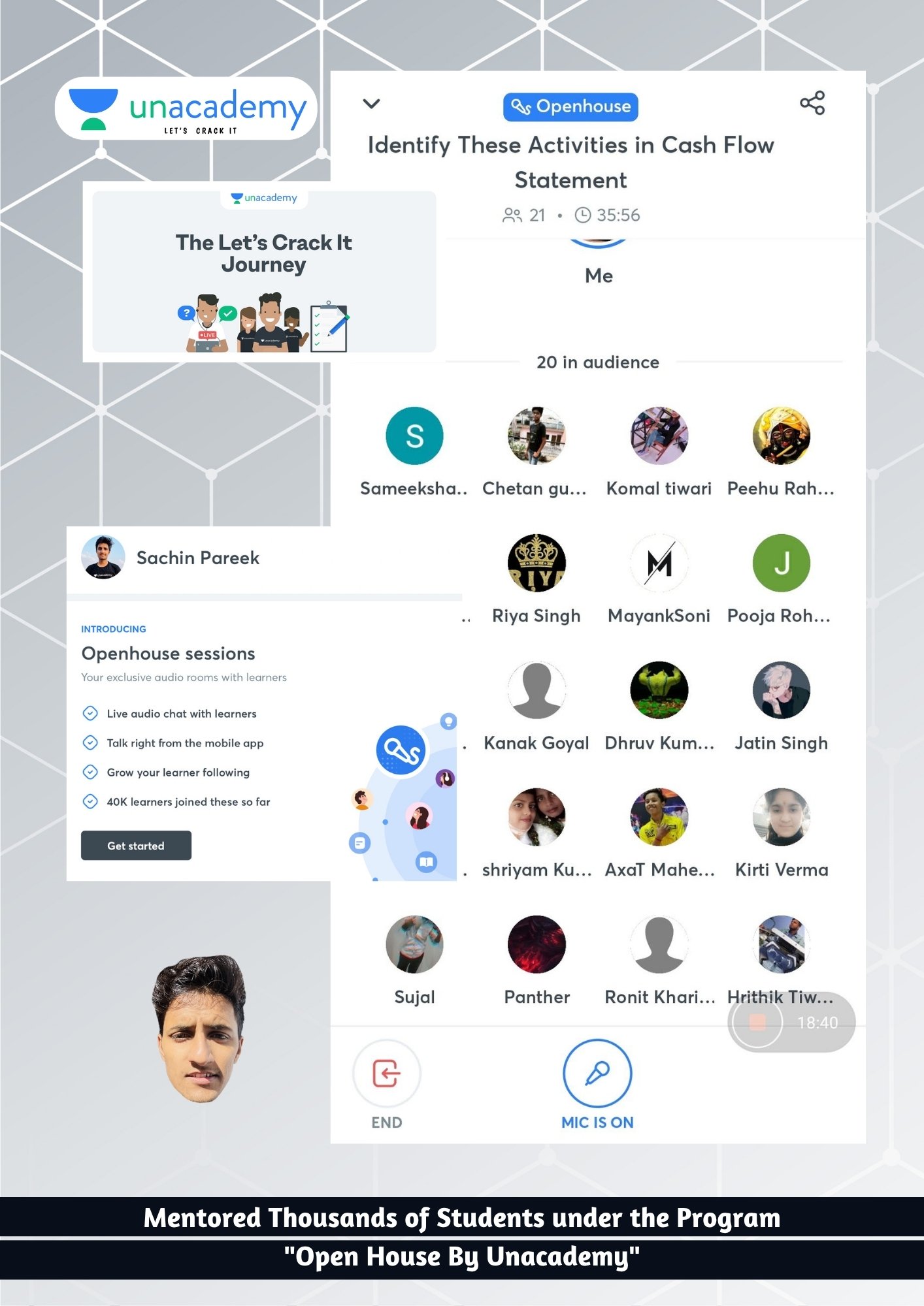 Sachin Pareek Mentored Thousands of Students Through “Open House by Unacademy”