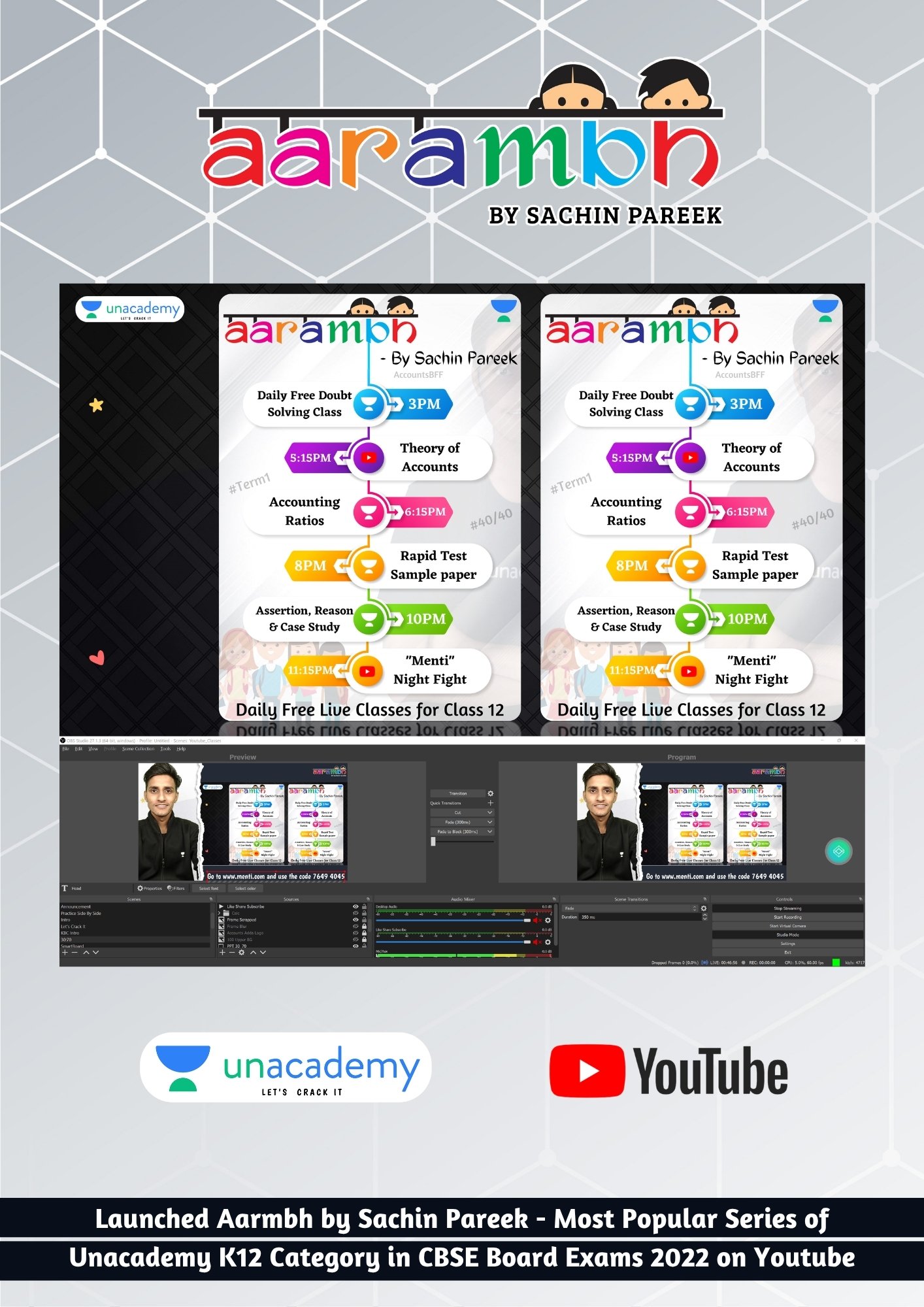 Sachin Pareek Launched “Aarambh by Sachin Pareek” – A Popular CBSE Board Exam Series for Students