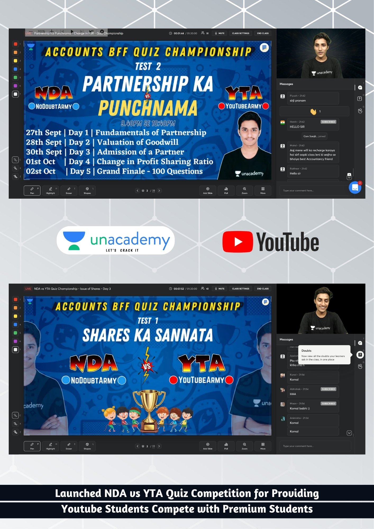 Sachin Pareek Launched the NDA vs YTA Quiz Competition to Bridge Learning Communities