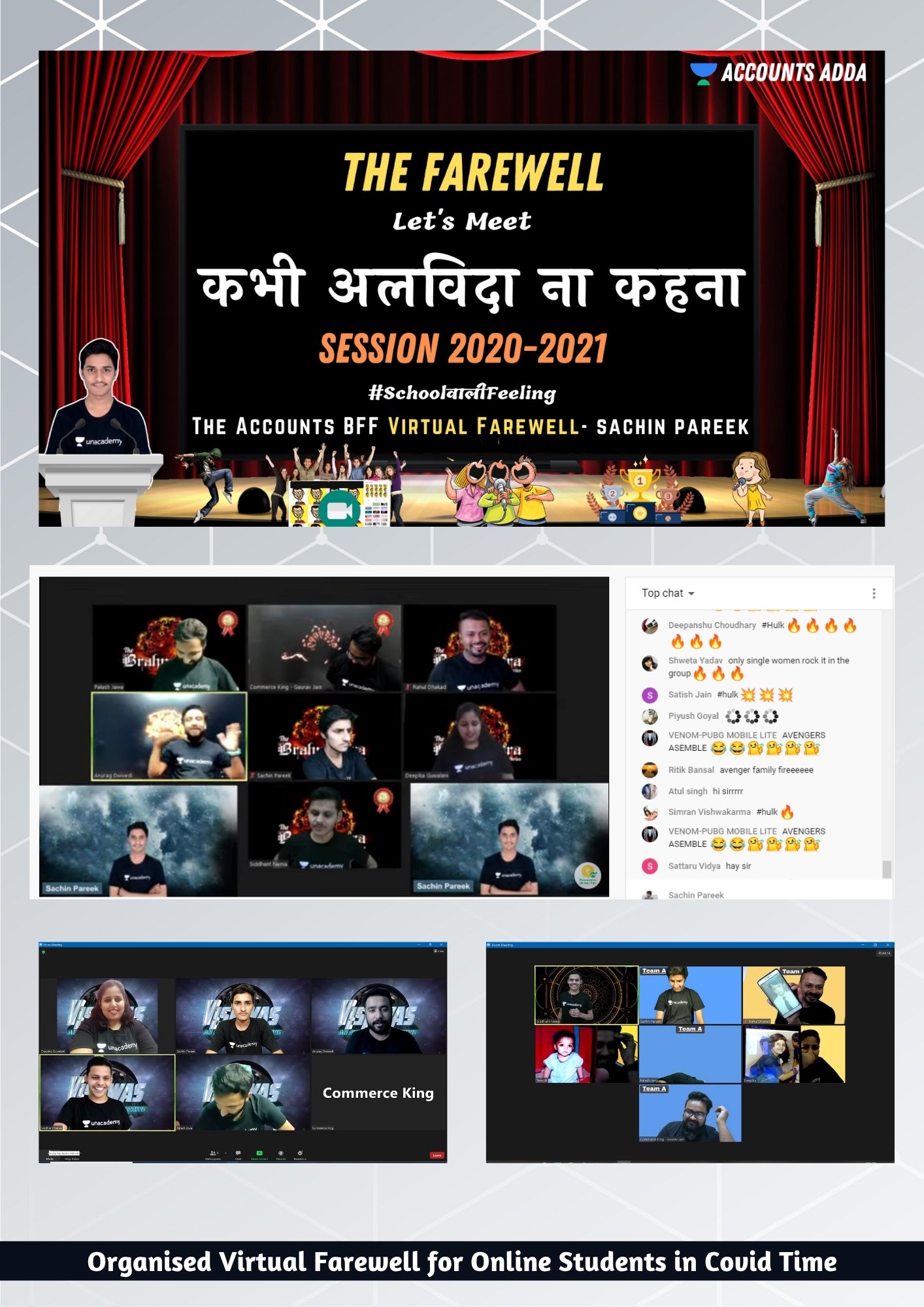 Sachin Pareek Organized a Virtual Farewell for Students During the COVID-19 Pandemic
